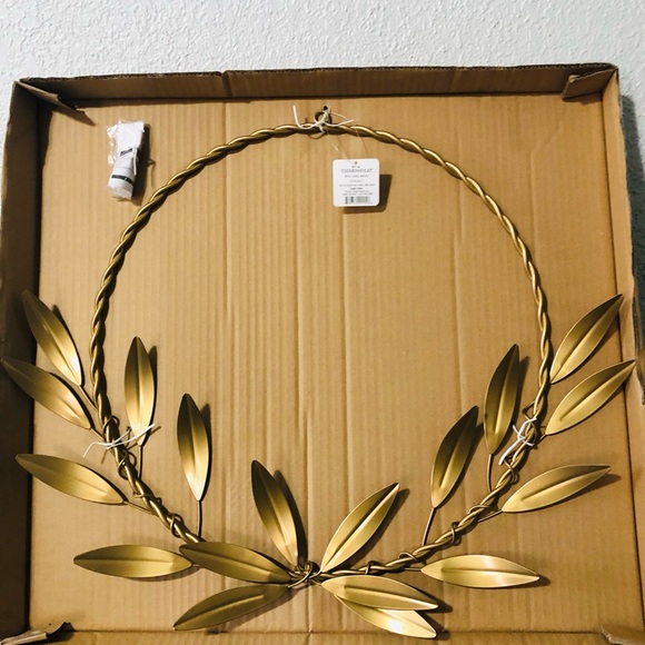 Wall Decor | Threshold Metal Laurel Wreath Gold Metal | Poshmark